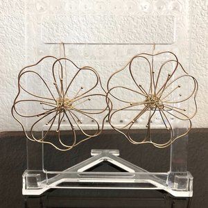 Wire Flower Earrings